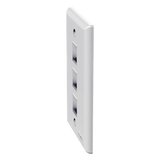 NK3FNWH - Panduit Placa de Pared Vertical / 3 Puertos Keystone / ABS NK3FNWH