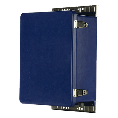 NWSE1412B - Gabinete de Seguridad para Wireless / NEMA 4X / IP66 / 356 x 305 x 152 mm (14 x 12 x 6 in) / Fibra de Vidrio y Aluminio / Montaje en Poste