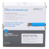 PRO-CAT-6-PLUS/100M - Linkedpro By Epcom Cable Cat6+ / Calibre 23 / 100m (328.08 ft) PRO-CAT-6-PLUS/100M
