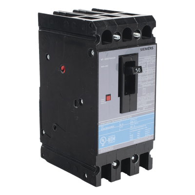 ED63B050MX - Interruptor Termomagnético ED6 600V 3X50A, Sin zapatas principales.