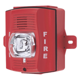 P2RH-K - System Sensor Sirena Estrobo Para Exterior De Dos Hilos Color Rojo Montaje Pared P2RH-K