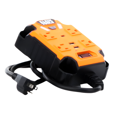 29601 - Multicontacto Powerbox 1, con 4 Salidas 120 Vca, 2 USB-A / 1 USB-C, Luces LED Integradas y Soporte Magnético