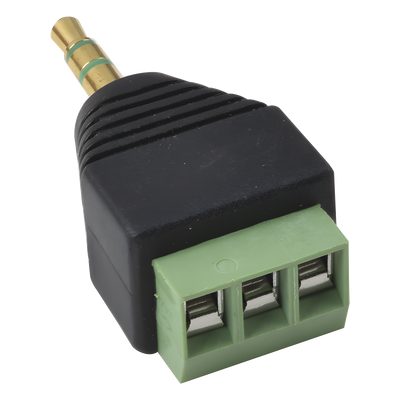 JR58 - Generico Adaptador De Audio Y Video JR58, 3.5 mm, Terminal Atornillable