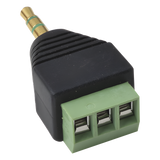 JR58 - Generico Adaptador De Audio Y Video JR58, 3.5 mm, Terminal Atornillable