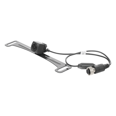 EC4210BK - Sistema alámbrico de reversa con cámara y monitor de 4.3 pulgadas, Incluye cámara para placa de  170°
