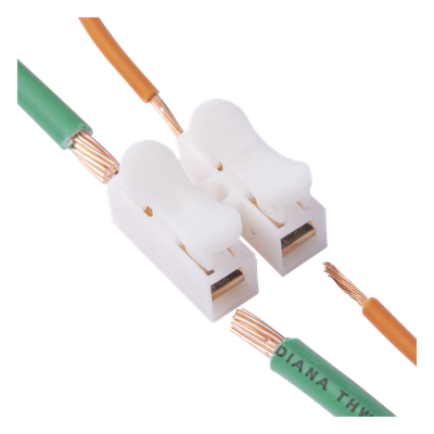 PCON2 - Conector Push / 2 Contactos / 250V / 10A / -40°C a 100°C / Cables 0.5-3.5 mm² / Material Antiflama
