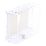TG512A1009/U - Guarda Antimanipulación para Termostato / Policarbonato Transparente / Montaje Vertical u Horizontal / Cerradura con Llave / Tamaño Grande