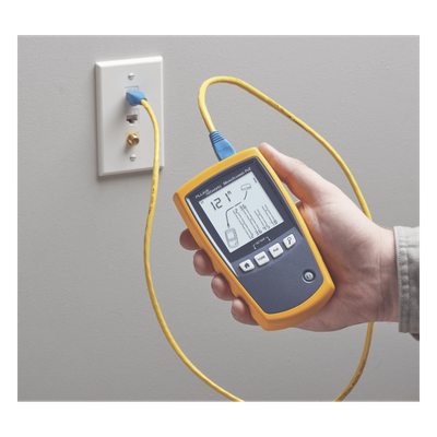 MS-POE-KIT - Fluke MicroScanner PoE Comprobador de alimentación PoE Negro, Azul, Amarillo
