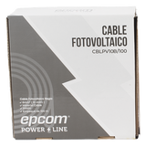 KIT2CBLPV10RB/100 - Kit de 2 rollos de 100 metros de cable fotovoltaico de cobre, rojo y negro, calibre 10 AWG (6mm²), Tipo PV,  1000/2000 V y 120°C.