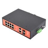 WI-PS310GF-I-V2 - Switch PoE Industrial / 8 Puertos Gigabit + 2 SFP Combo / Extensión 250 m (820 ft) / PoE 300W / Protección 6 kV / -40°C a 80°C / Alimentación Dual 12-57 VCC