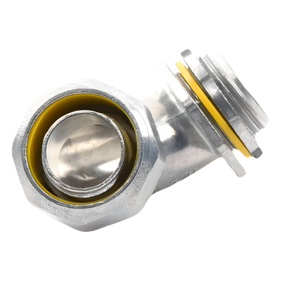 ANC-HLC-100 - Conector Curvo para Tubo Liquidtight / 1" (25 mm) / Acabado Bruñido / UL 514B / NEMA FB-1