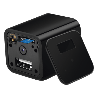 M1B - Syscom Cámara Oculta en Cargador de Pared / 2 Megapixel 1080P / Grabación Continua o por