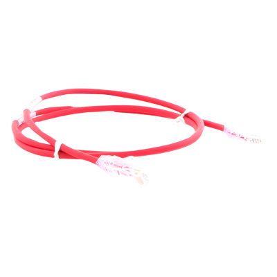 UTP28SP3RD - Cable de Parcheo / Cat6 / UTP / 28AWG / 0.91 m (3 ft) / Doble Certificación CM/LSZH / Rojo