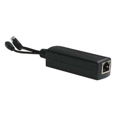 WI-POE11S-48V - Splitter PoE / Entrada 802.3af/at 30W / Salida 12 Vcc 2A / Puerto 10/100 Mbps / Protección 6 kV / -40 a 80°C