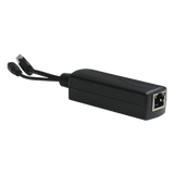WI-POE11S-48V - Splitter PoE / Entrada 802.3af/at 30W / Salida 12 Vcc 2A / Puerto 10/100 Mbps / Protección 6 kV / -40 a 80°C