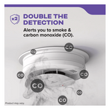 30CUAR1 - Detector de Humo Compacto Fotoeléctrico Autónomo | Batería AA Reemplazable | Modelo 21031529 | Pieza