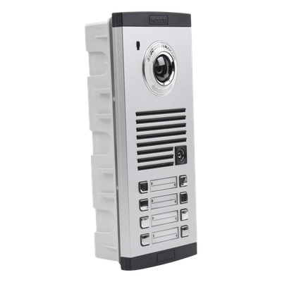 KVL-C308I - Frente de calle para 8 Apartamentos, compatible con monitores de 4 hilos, expandible a 20 o 32 deptos.