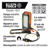 56-403 - Klein Tools Lámpara LED de Trabajo / 460 Lúmenes / Autonomía 9 h 56-403