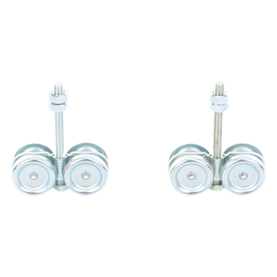 1991-8125 - ECO KIT 4C - M / Kit de Carretillas de Cuatro Ruedas / Carga Soportada de 150 lbs / Incluye Dos Carretillas Para Puertas Colgantes