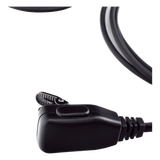 TXEHK - Micrófono-Audífono Profesional / Gancho Ajustable Tipo G / PTT de Solapa / Compatible Kenwood y TXPRO / Cable Kevlar Reforzado