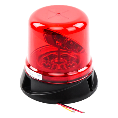 X-7660R - Burbuja rotoled / LED híbrido sin escobillas / 8 LEDs TIR / SAE J845 Clase I / 12-24 VCC / 156mm x 165mm / Montaje permanente