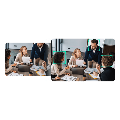 UVC-86-BLACK - Cámara de Videoconferencia IP / Dual 4K / Sensor 8 MP / Zoom Óptico 12x / Campo de Visión 120° Panorámico / Seguimiento Automático por Voz