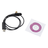 TXCP1862I - Cable Programador USB / Conector USB-A a Multipin Tipo Peineta / Compatibilidad Windows 98 a 11 / Material PU Negro Profesional / Más de 20 Modelos Icom Serie IC-F
