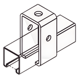 ANC-HN03 - Anclo Base Rectangular / 2 Perforaciones / Perfil Sencillo ANC-HN03
