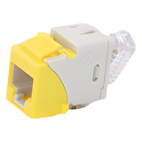 U5-K05NS - Jack Keystone / Cat5e UTP / Impacto 110 / T568A-B / -10 a 60°C / Amarillo