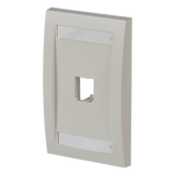 CFPE1IWY - Placa de Pared PANDUIT CFPE1IWY Vertical 1 Puerto Mini-com Blanco Hueso con Espacio para Etiquetas