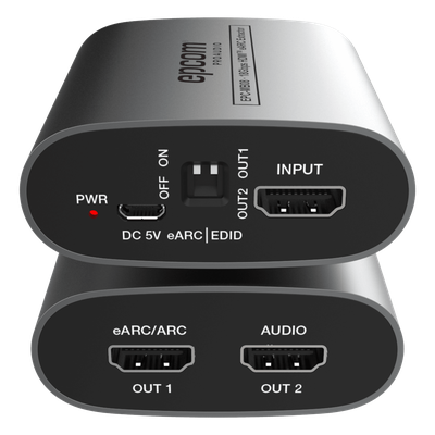 EPC-MB08 - Extractor eARC HDMI | 18 Gbps | Audio Digital | Compatibilidad 4K HDR | Diseño Compacto