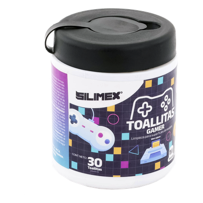 TOALLITAS-GAMER - Toallitas de Limpieza / Antiestáticas / Antibacteriales / 30 Unidades / Aroma Chicle
