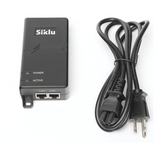 AX-IN-60W-AC-POE-US - Siklu Inyector PoE Pasivo, 1 Gbps, 60 W, 55 Vcc, 100-240 Vca, Cable CA AX-IN-60W-AC-POE-US