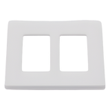 SC2SW - Lutron Electronics Placa de Pared 2 Espacios / Diseño Screwless / Perfil 7.6 mm SC2SW