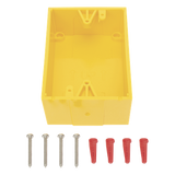 KIT-71100A-Y - Caja trasera de montaje color amarillo para estaciones de parada STOPPER