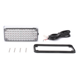 XLTE295RW - Luz de Advertencia LED / 7x3" / Bicolor Rojo/Claro / 66 LEDs / 12 VCC / 10 Patrones de Destello / Montaje Permanente