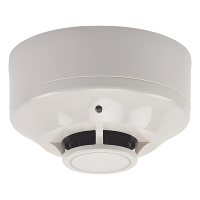 W-H355 - Detector de Calor Inalámbrico Direccionable / Temperatura Fija 135 °F (57 °C) / Red Mallada Clase A 902-928 MHz / Topología Padre-Hijo con Repetidor / Base y Baterías Incluidas