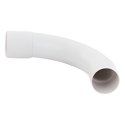 DX-40-132 - Curva para Tubería Rígida / 32 mm / PVC Auto-extinguible / Libre de Halógenos / Radio Estrecho / Datos y Telecomunicaciones