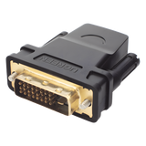 20124 - Ugreen 20124 cambiador de género para cable HDMI DVI Negro, Oro