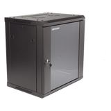 DS-XS6412-S/B - Hikvision Gabinete de Pared y Piso / 12U Rack 19" / Cristal Templado DS-XS6412-S/B