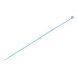 TH-300-BLU - Cincho de nylon / 4.8 x 310mm / 22 kg tensión / UL94 V-2 / 100 piezas / -40°C a +80°C / 1.02 x 0.19 pulgadas