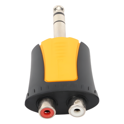 MP3-2RF - Seetronic Adaptador de Audio Estéreo / Plug 1/4" (6.3 mm) a 2 x RCA Hembra / Carcasa Plástica
