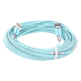 FZ2ERLNLNSNM020 - Jumper de Fibra Óptica / Multimodo OM4 50/125 / LC-LC Dúplex / OFNR Riser / 20 m (65.62 pies) / Color Aqua