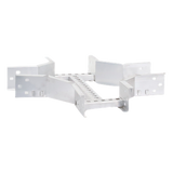 CHXE8R8X6AK - Charofil Derivación "X" Horizontal de Aluminio Perfil Z / Peralte 3 1/4" / Ancho 6"/ Radio 8"