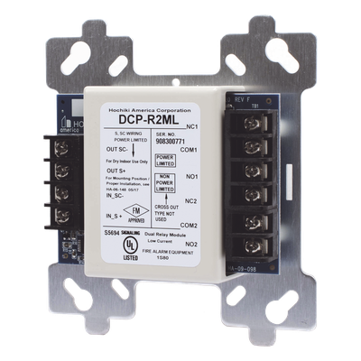 R2M-L - Hochiki Módulo de Relevador Doble / 2 Relevadores Independientes / 2A a 30 VDC R2M-L