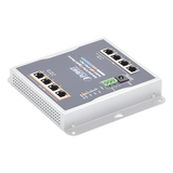 WGS-804HP - Switch Industrial No Administrable / 8 Puertos Gigabit / 4 Puertos PoE+ 802.3at / 120 W / Montaje Múltiple / Alimentación Dual con Failover