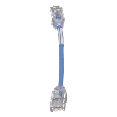 UTP28SP6INBU - Cable de Parcheo UTP Cat6 / 28AWG Diámetro Reducido / 15.2 cm (0.5 pies) / Azul / LSZH/CM / PoE++