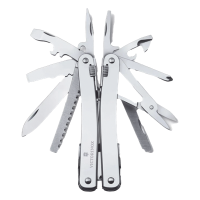 30224L - Navaja Victorinox Multiherramienta  Spirit X con 24 Funciones, Incluye Funda de Piel