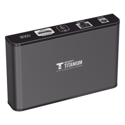 TT-383-PRO-4.0-RX - Receptor Compatible para Kits TT-383PRO4.0 / Resolución 1080P@60Hz / Cat 5e/6 / Distancia de 120 m / Control IR / Protocolo HDbitT / Compatible con Switch Gigabit .