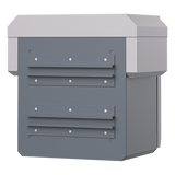 WI-IOTBOXMINIV1 - Gabinete de Protección IP55 / Acero SPCC / 250 x 250 x 180 mm / Rieles DIN / 4 Placas Laterales / Montaje Exterior